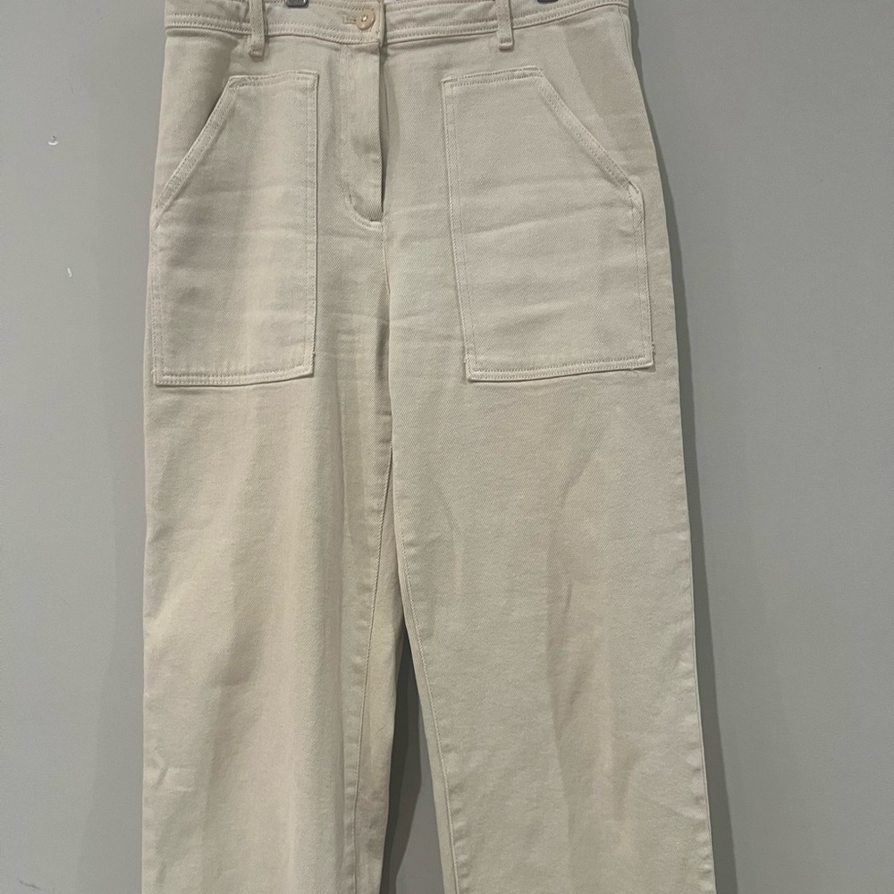 Aritzia Wilfred free Beige High-Waisted Pants. Excellent condition